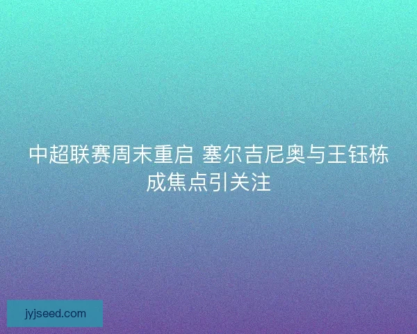 中超联赛周末重启 塞尔吉尼奥与王钰栋成焦点引关注